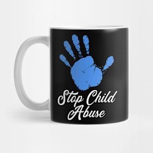 Child Abuse Prevention Awareness Month Blue Ribbon gift idea Mug